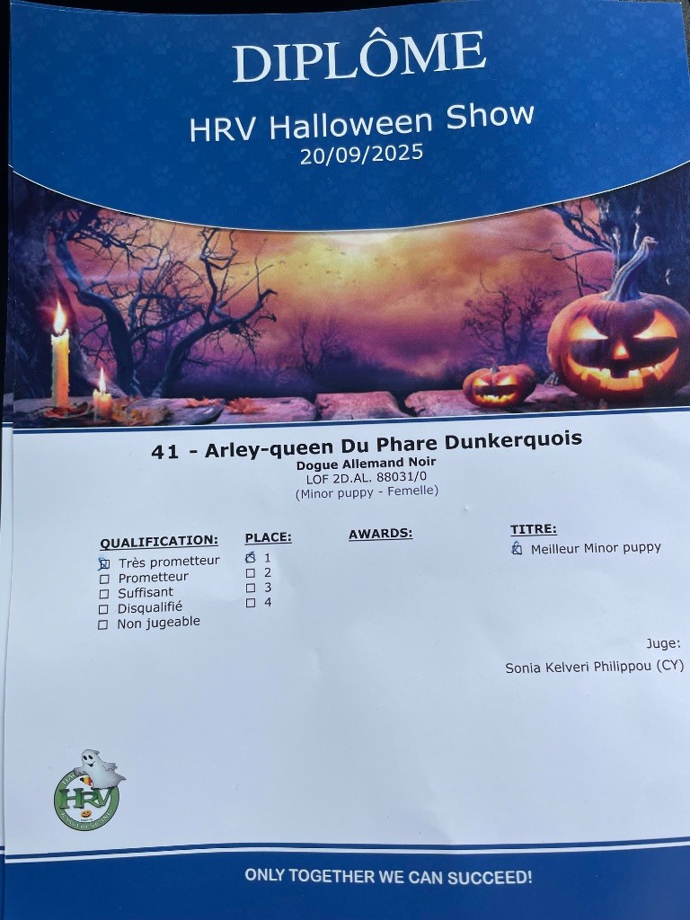 Arley -queen , 1er très prometteur, Best Puppy 
